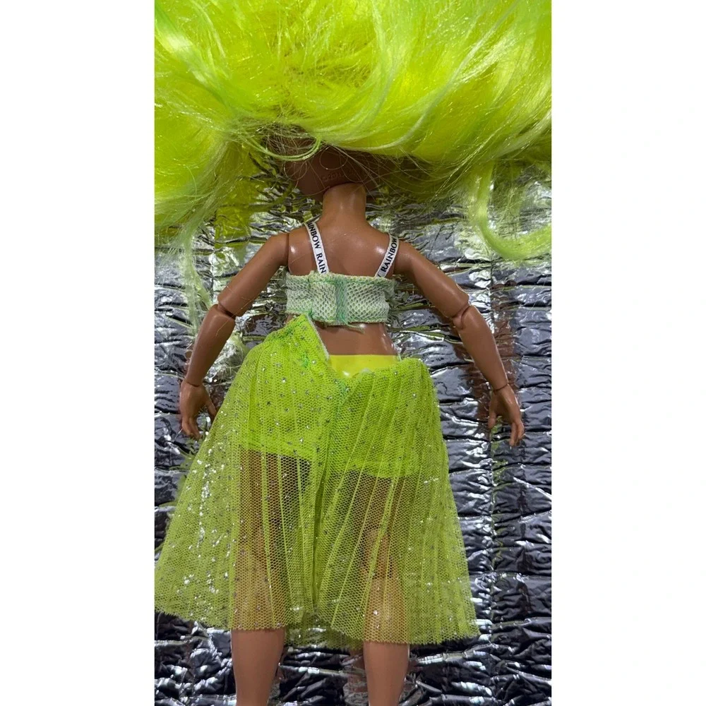 MGA Rainbow High Karma Nichols Series 2 Neon Green Fashion Doll with Outfit